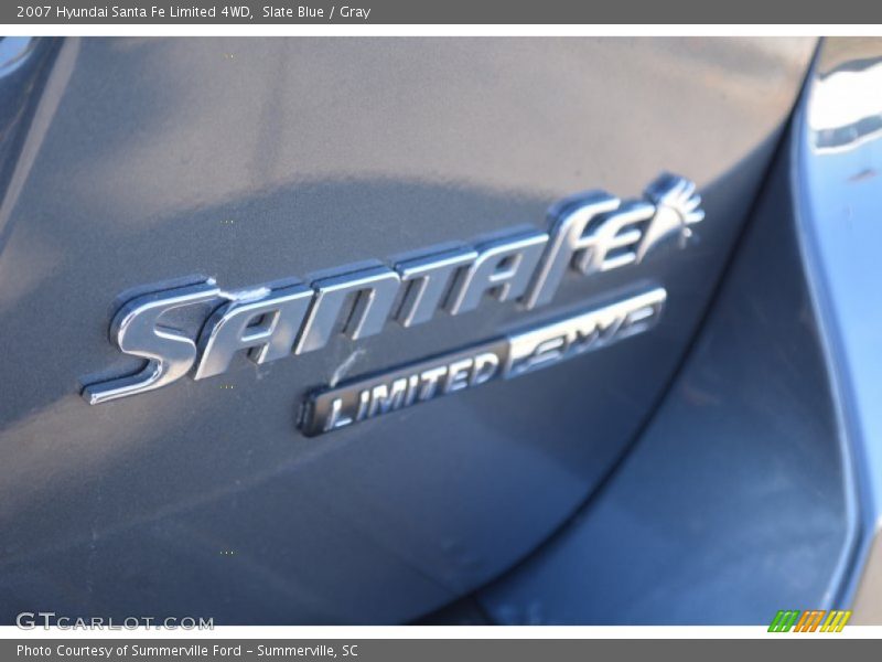 Slate Blue / Gray 2007 Hyundai Santa Fe Limited 4WD