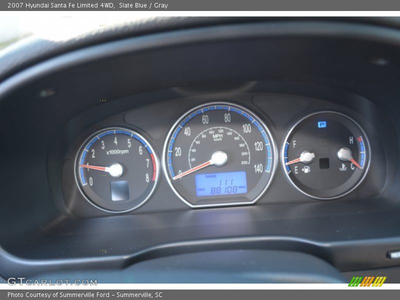 Slate Blue / Gray 2007 Hyundai Santa Fe Limited 4WD