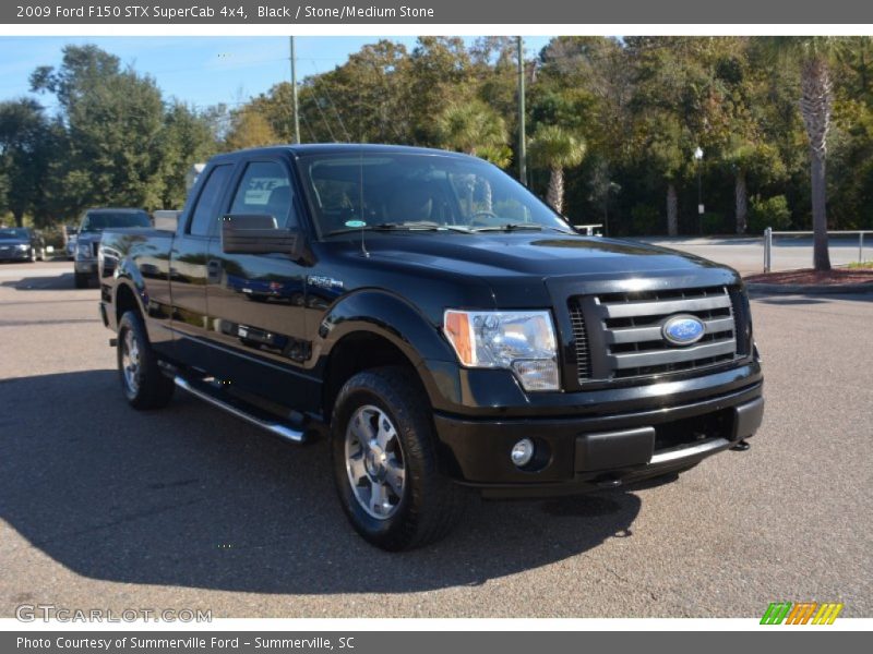 Black / Stone/Medium Stone 2009 Ford F150 STX SuperCab 4x4