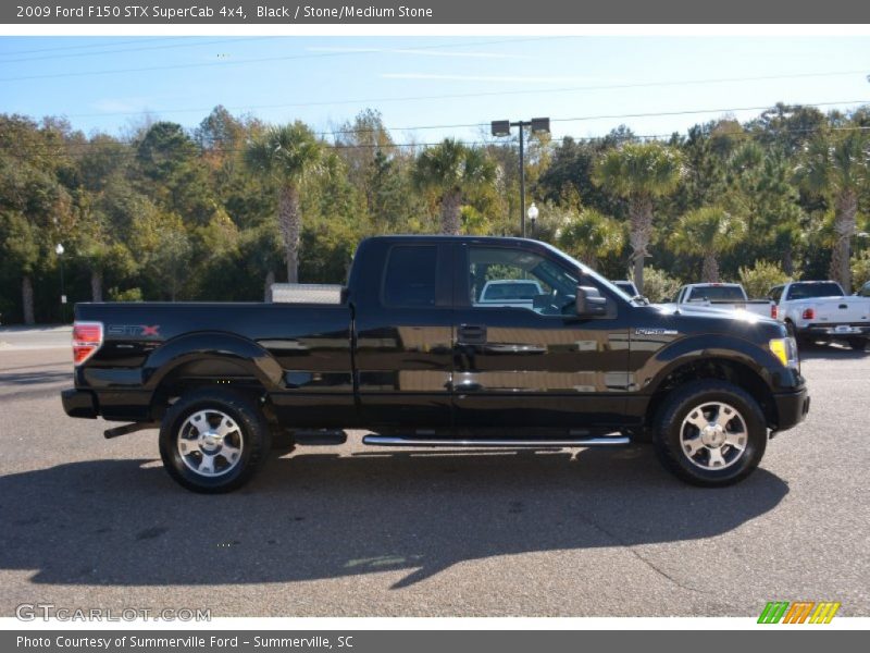 Black / Stone/Medium Stone 2009 Ford F150 STX SuperCab 4x4