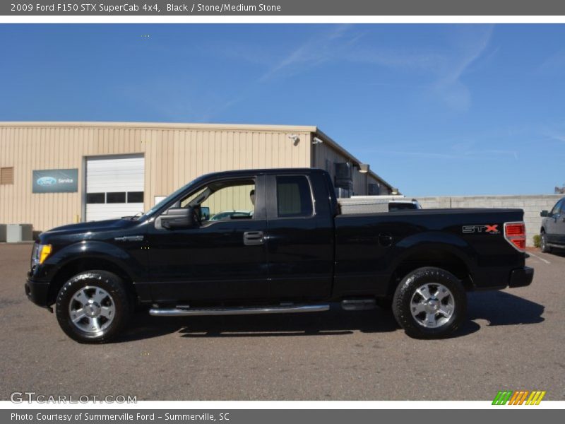 Black / Stone/Medium Stone 2009 Ford F150 STX SuperCab 4x4