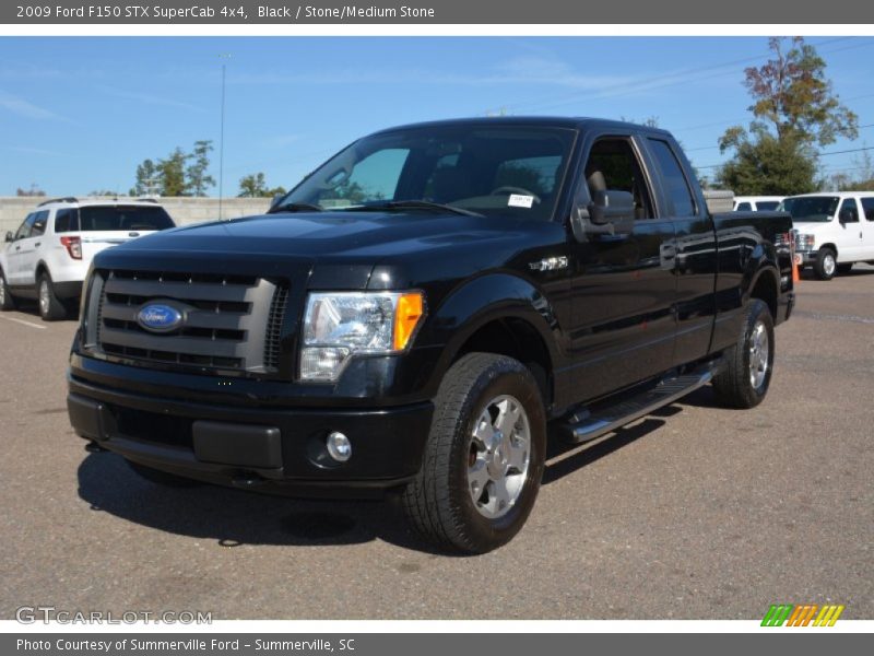 Black / Stone/Medium Stone 2009 Ford F150 STX SuperCab 4x4