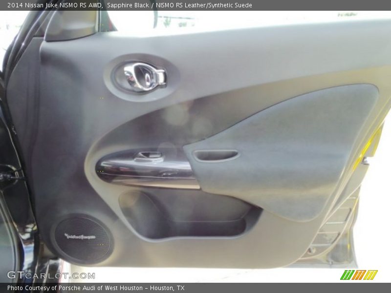 Sapphire Black / NISMO RS Leather/Synthetic Suede 2014 Nissan Juke NISMO RS AWD