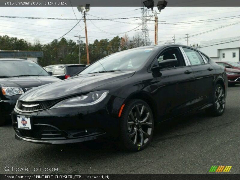 Black / Black 2015 Chrysler 200 S