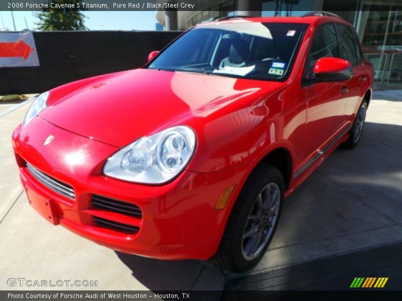 Pure Red / Black/Steel Grey 2006 Porsche Cayenne S Titanium