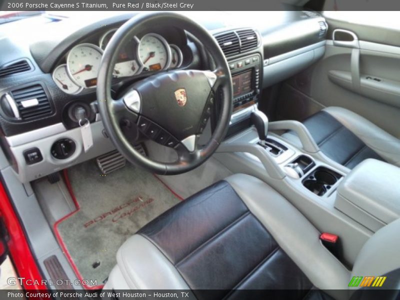 Pure Red / Black/Steel Grey 2006 Porsche Cayenne S Titanium