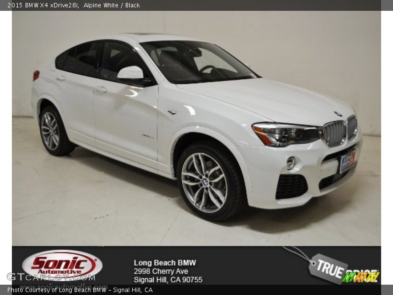 Alpine White / Black 2015 BMW X4 xDrive28i