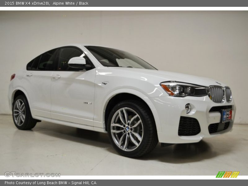 Alpine White / Black 2015 BMW X4 xDrive28i