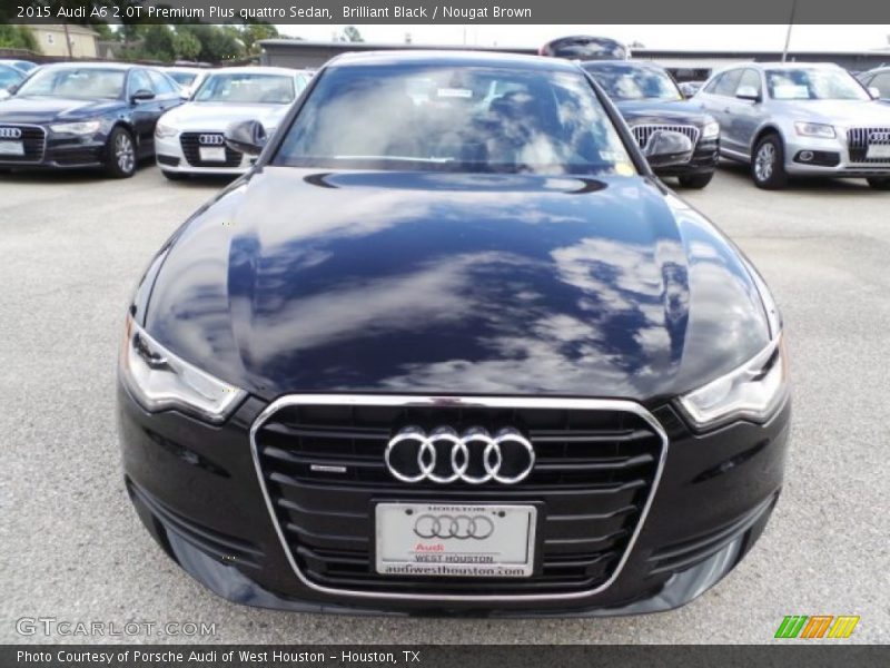 Brilliant Black / Nougat Brown 2015 Audi A6 2.0T Premium Plus quattro Sedan