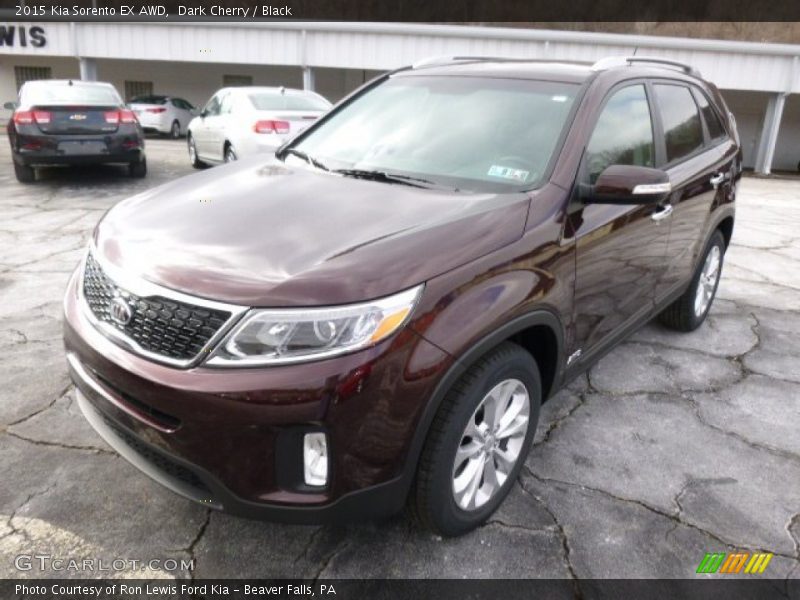 Dark Cherry / Black 2015 Kia Sorento EX AWD