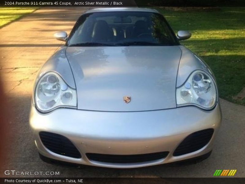 Arctic Silver Metallic / Black 2004 Porsche 911 Carrera 4S Coupe