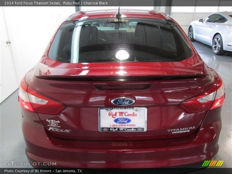 Ruby Red / Charcoal Black 2014 Ford Focus Titanium Sedan