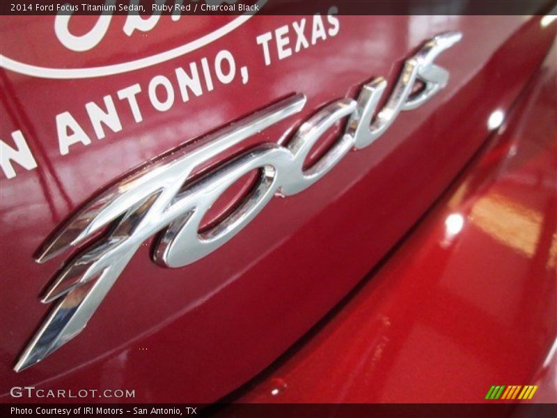 Ruby Red / Charcoal Black 2014 Ford Focus Titanium Sedan