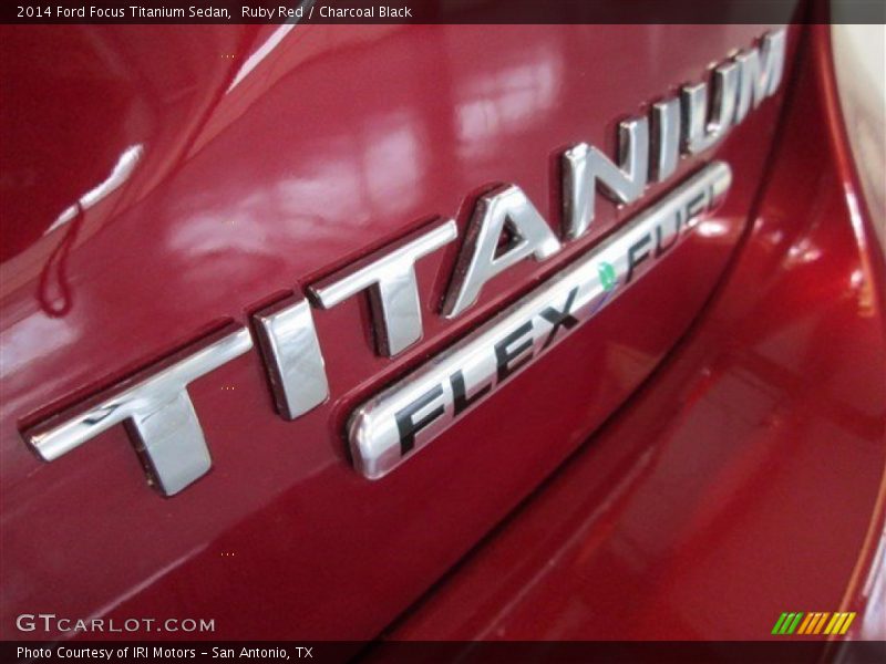 Ruby Red / Charcoal Black 2014 Ford Focus Titanium Sedan
