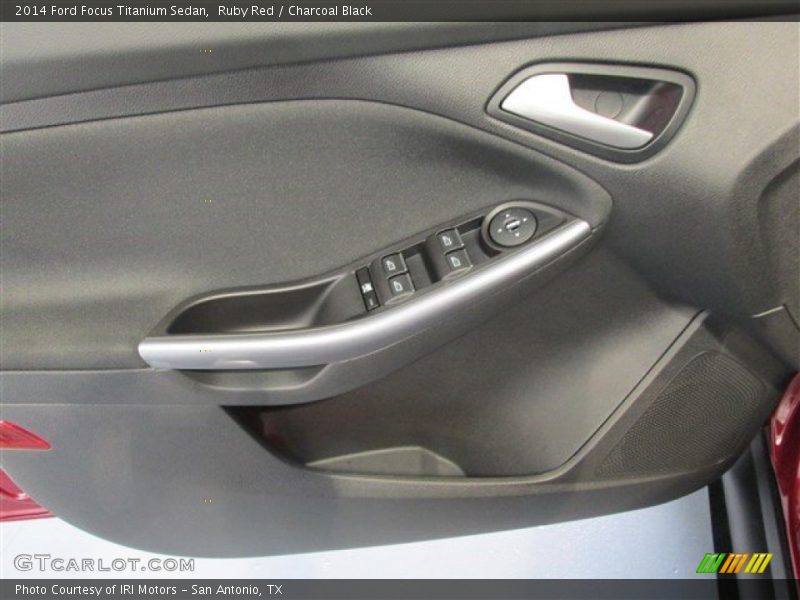 Ruby Red / Charcoal Black 2014 Ford Focus Titanium Sedan