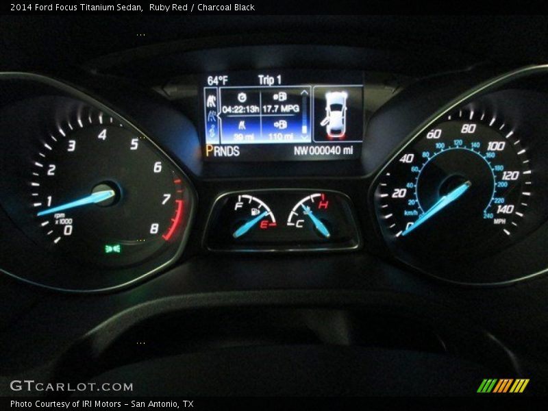 Ruby Red / Charcoal Black 2014 Ford Focus Titanium Sedan
