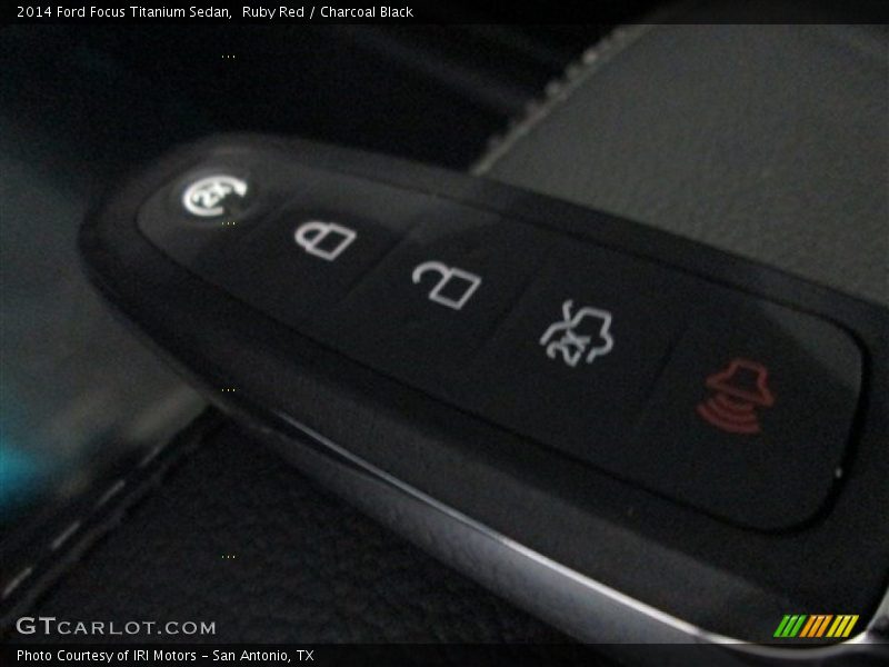Ruby Red / Charcoal Black 2014 Ford Focus Titanium Sedan
