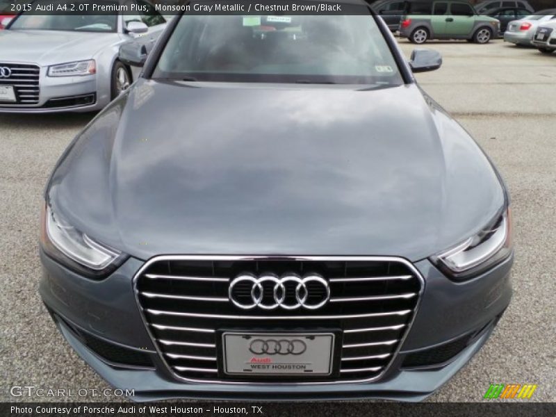 Monsoon Gray Metallic / Chestnut Brown/Black 2015 Audi A4 2.0T Premium Plus