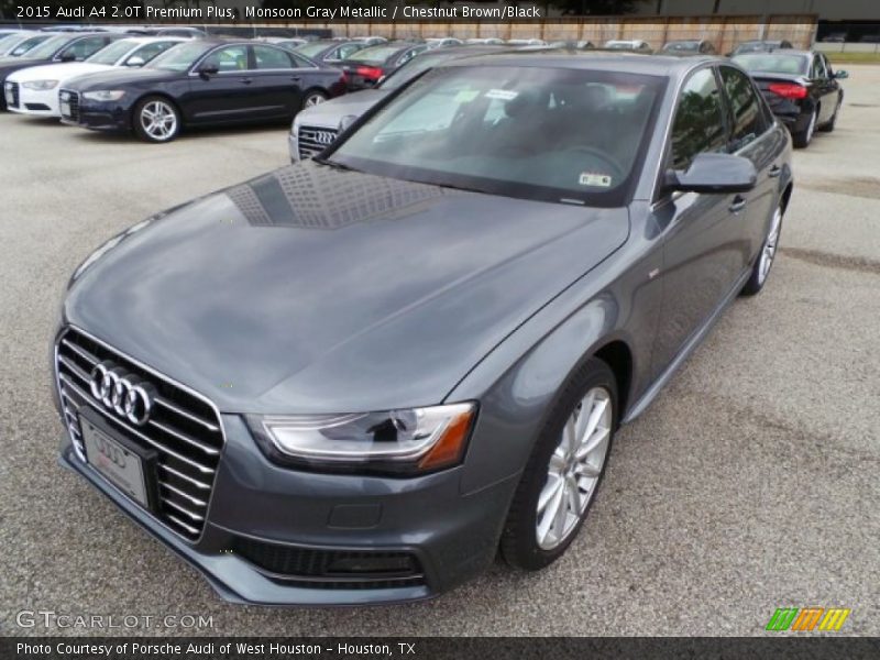Monsoon Gray Metallic / Chestnut Brown/Black 2015 Audi A4 2.0T Premium Plus