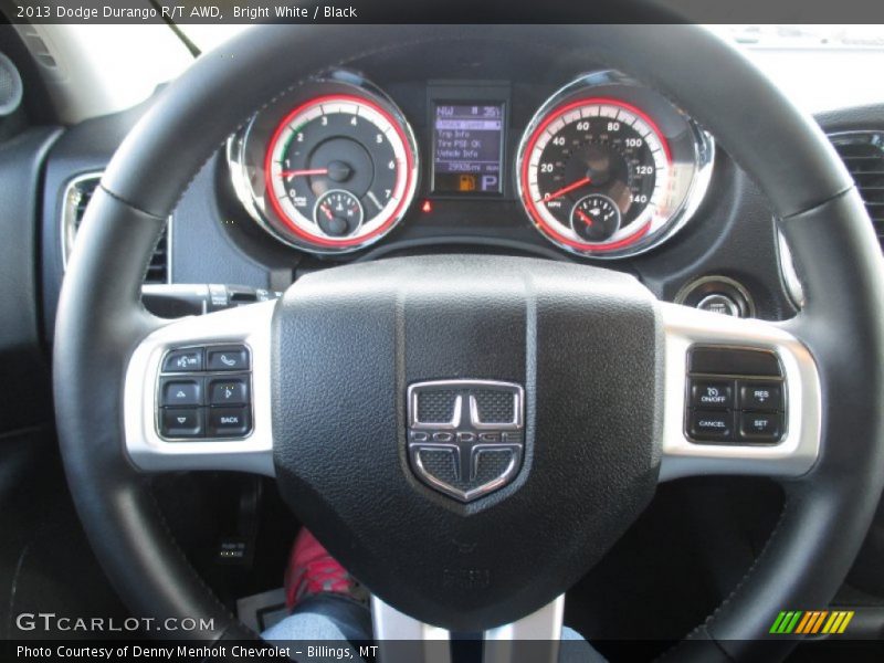 Bright White / Black 2013 Dodge Durango R/T AWD