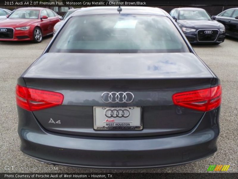Monsoon Gray Metallic / Chestnut Brown/Black 2015 Audi A4 2.0T Premium Plus
