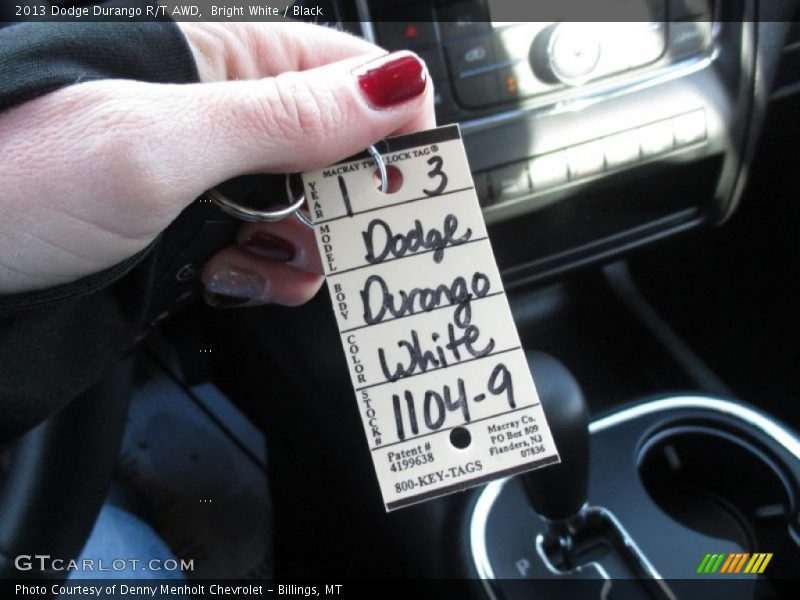 Bright White / Black 2013 Dodge Durango R/T AWD