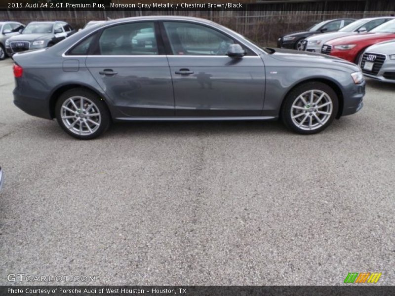 Monsoon Gray Metallic / Chestnut Brown/Black 2015 Audi A4 2.0T Premium Plus