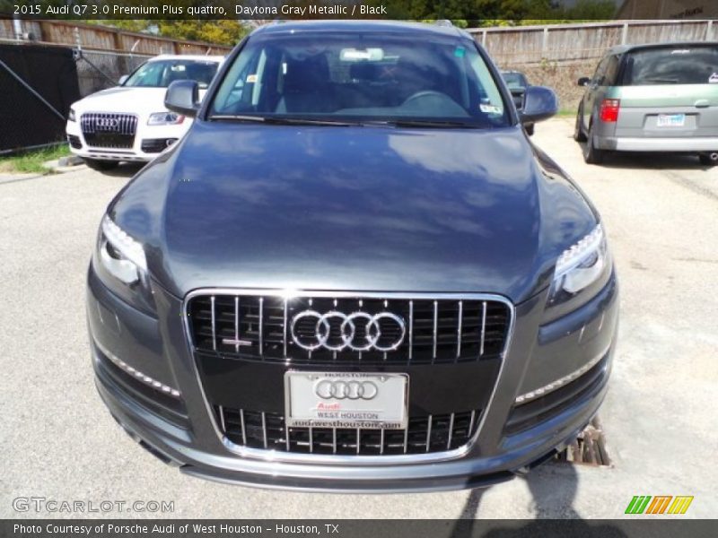 Daytona Gray Metallic / Black 2015 Audi Q7 3.0 Premium Plus quattro