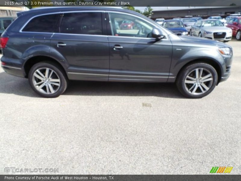 Daytona Gray Metallic / Black 2015 Audi Q7 3.0 Premium Plus quattro
