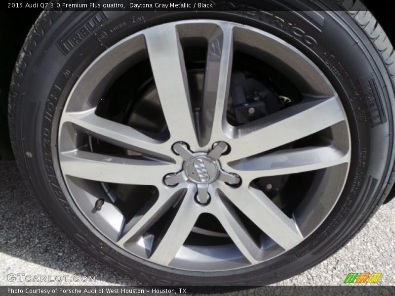 Daytona Gray Metallic / Black 2015 Audi Q7 3.0 Premium Plus quattro
