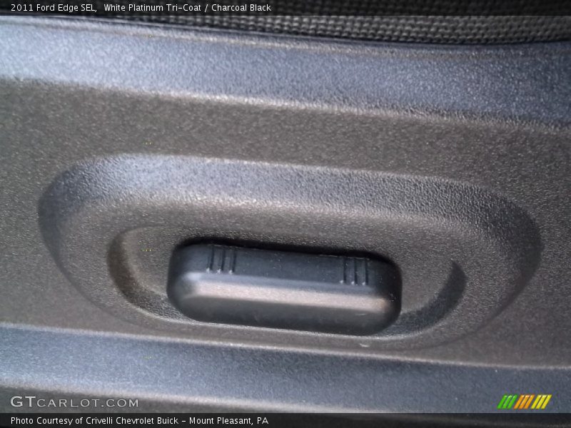 White Platinum Tri-Coat / Charcoal Black 2011 Ford Edge SEL
