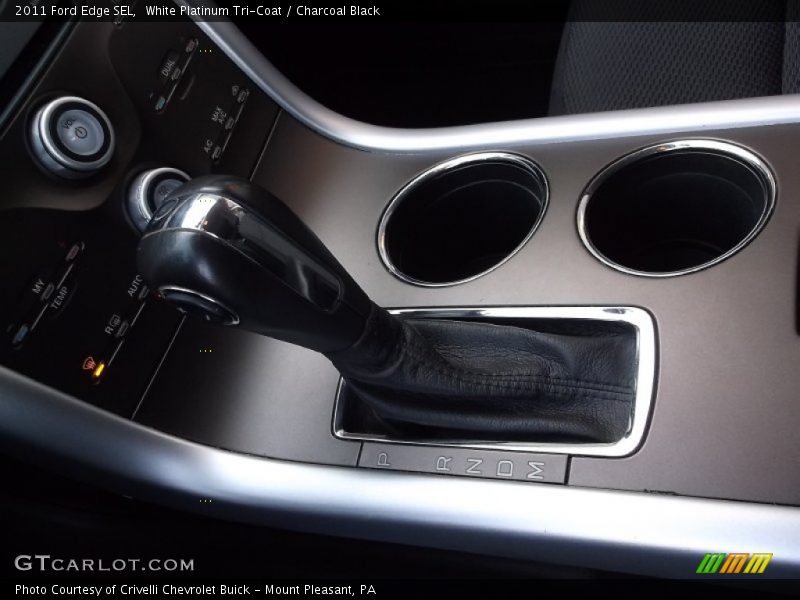 White Platinum Tri-Coat / Charcoal Black 2011 Ford Edge SEL
