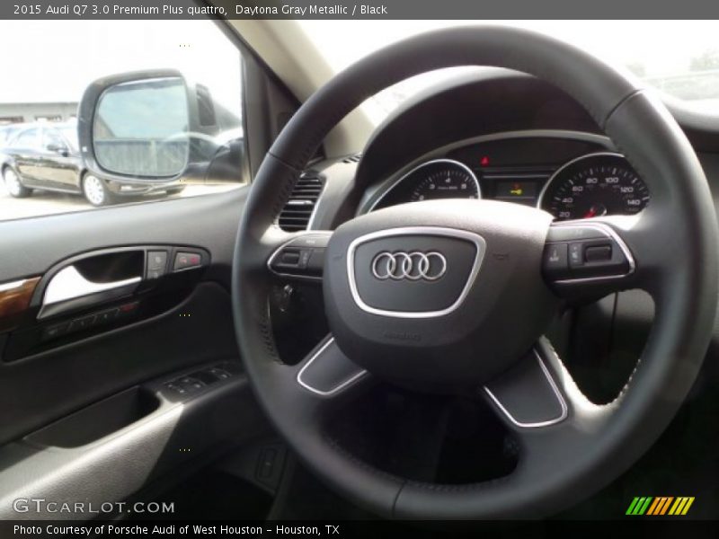 Daytona Gray Metallic / Black 2015 Audi Q7 3.0 Premium Plus quattro
