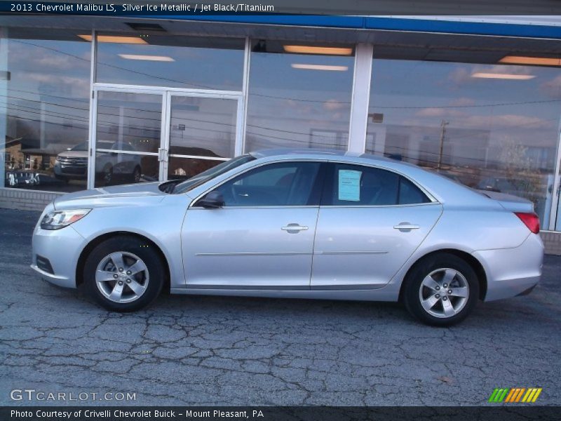 Silver Ice Metallic / Jet Black/Titanium 2013 Chevrolet Malibu LS