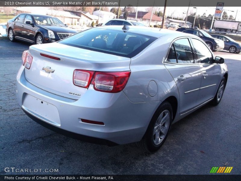Silver Ice Metallic / Jet Black/Titanium 2013 Chevrolet Malibu LS