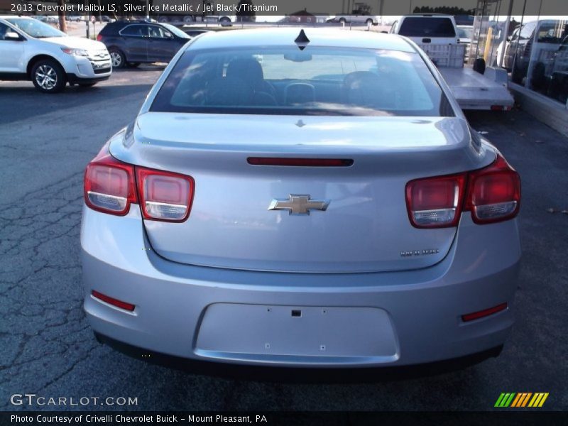 Silver Ice Metallic / Jet Black/Titanium 2013 Chevrolet Malibu LS