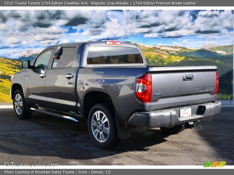 Magnetic Gray Metallic / 1794 Edition Premium Brown Leather 2015 Toyota Tundra 1794 Edition CrewMax 4x4