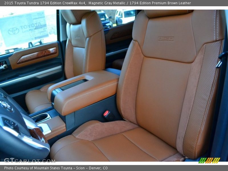 Magnetic Gray Metallic / 1794 Edition Premium Brown Leather 2015 Toyota Tundra 1794 Edition CrewMax 4x4