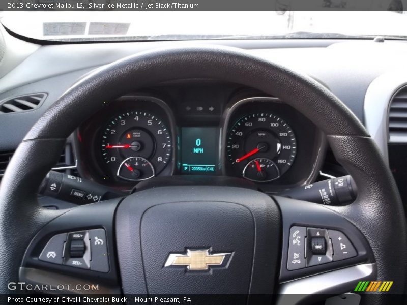 Silver Ice Metallic / Jet Black/Titanium 2013 Chevrolet Malibu LS