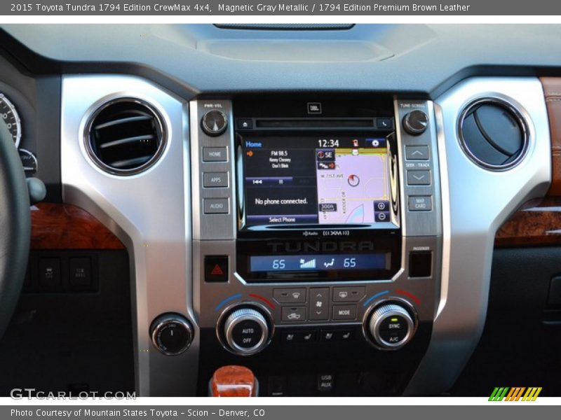 Magnetic Gray Metallic / 1794 Edition Premium Brown Leather 2015 Toyota Tundra 1794 Edition CrewMax 4x4