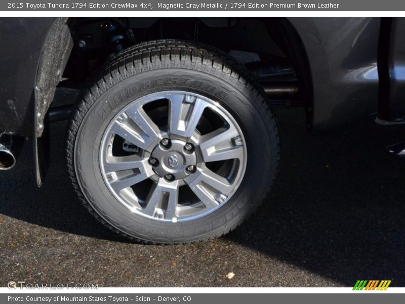 Magnetic Gray Metallic / 1794 Edition Premium Brown Leather 2015 Toyota Tundra 1794 Edition CrewMax 4x4