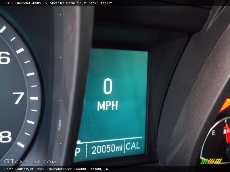 Silver Ice Metallic / Jet Black/Titanium 2013 Chevrolet Malibu LS