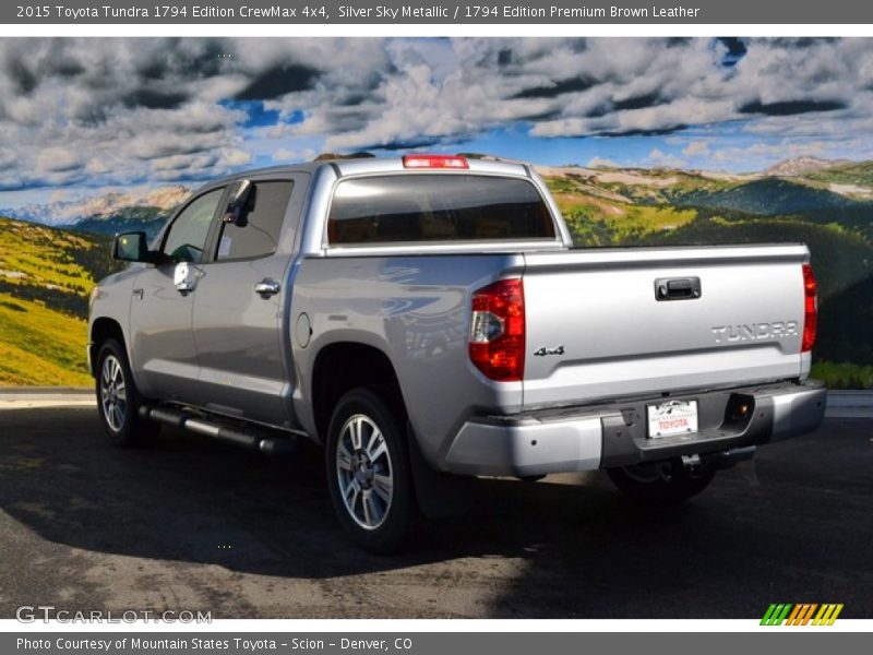 Silver Sky Metallic / 1794 Edition Premium Brown Leather 2015 Toyota Tundra 1794 Edition CrewMax 4x4