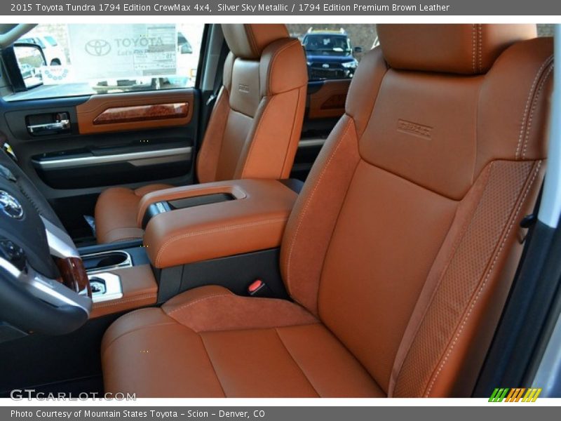 Front Seat of 2015 Tundra 1794 Edition CrewMax 4x4