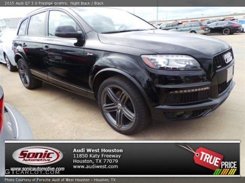 Night Black / Black 2015 Audi Q7 3.0 Prestige quattro