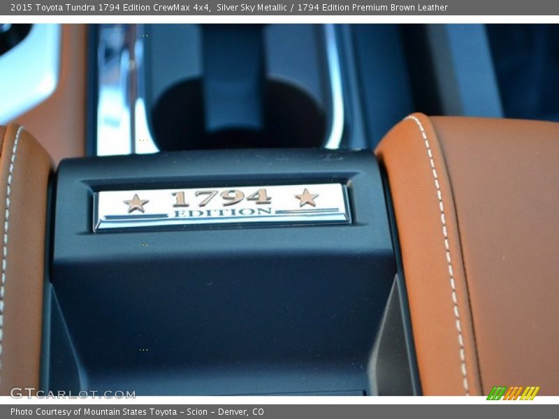 Silver Sky Metallic / 1794 Edition Premium Brown Leather 2015 Toyota Tundra 1794 Edition CrewMax 4x4