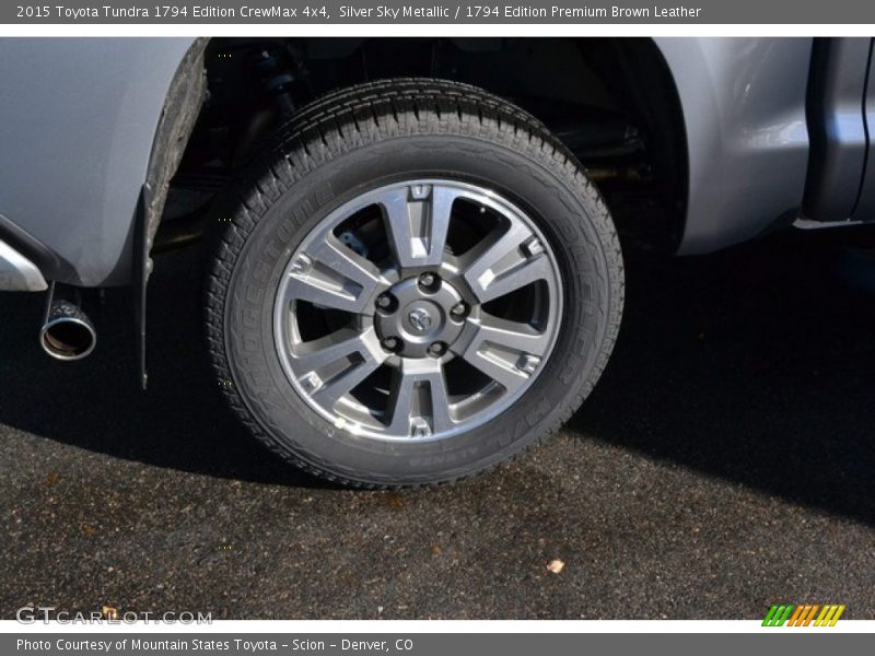 Silver Sky Metallic / 1794 Edition Premium Brown Leather 2015 Toyota Tundra 1794 Edition CrewMax 4x4