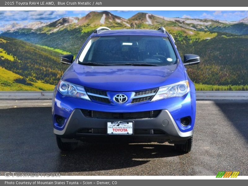 Blue Crush Metallic / Ash 2015 Toyota RAV4 LE AWD