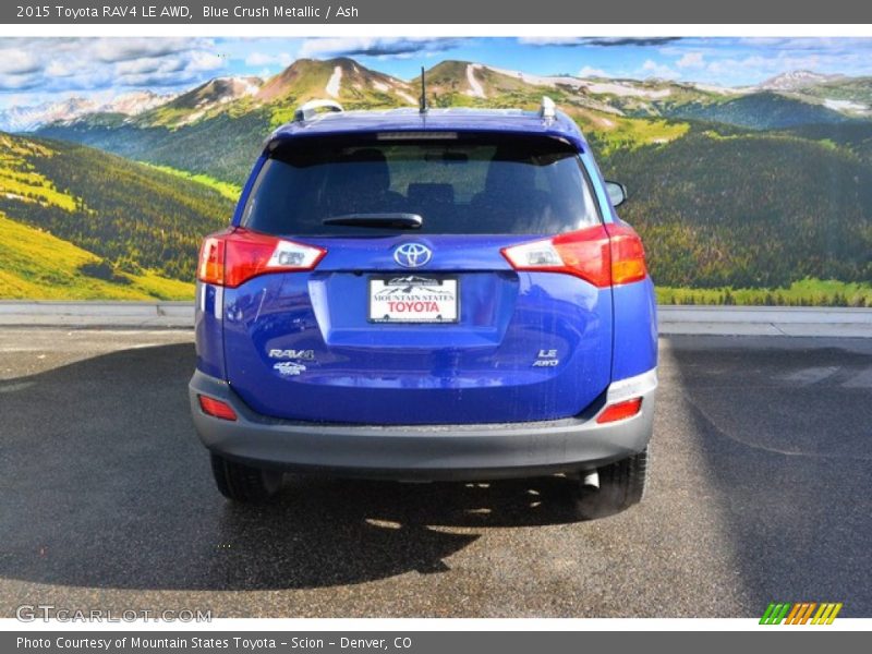 Blue Crush Metallic / Ash 2015 Toyota RAV4 LE AWD