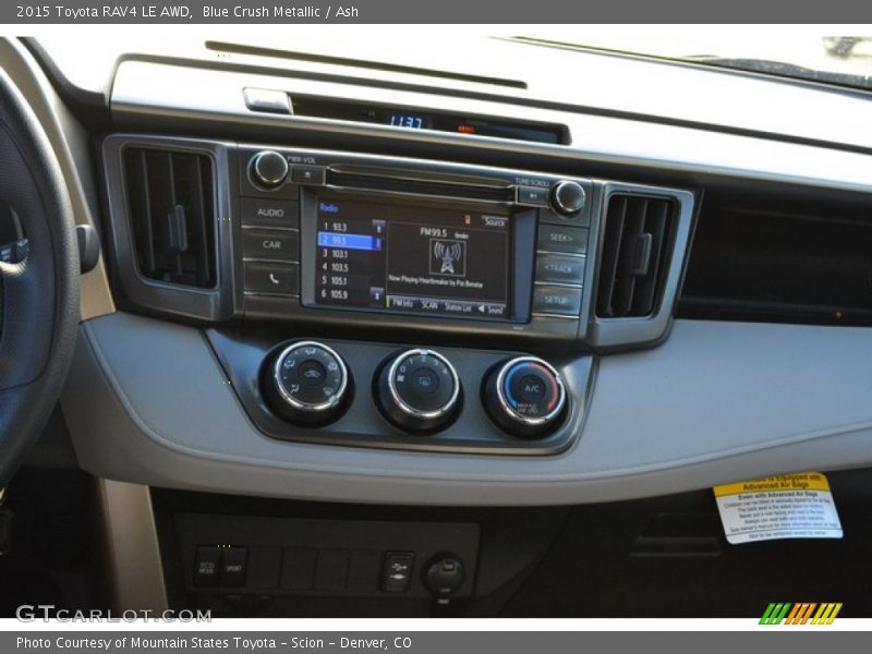 Blue Crush Metallic / Ash 2015 Toyota RAV4 LE AWD